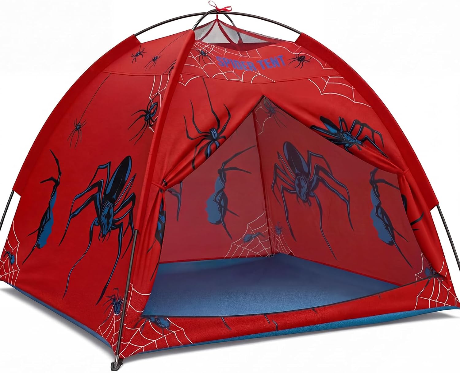 Spider Themed Play Tent for Adults Spider Web Playhouse Indoor Outdoor Games Party Pop up Foldable Tent with Storage Bag Birthday Gifts for Adults