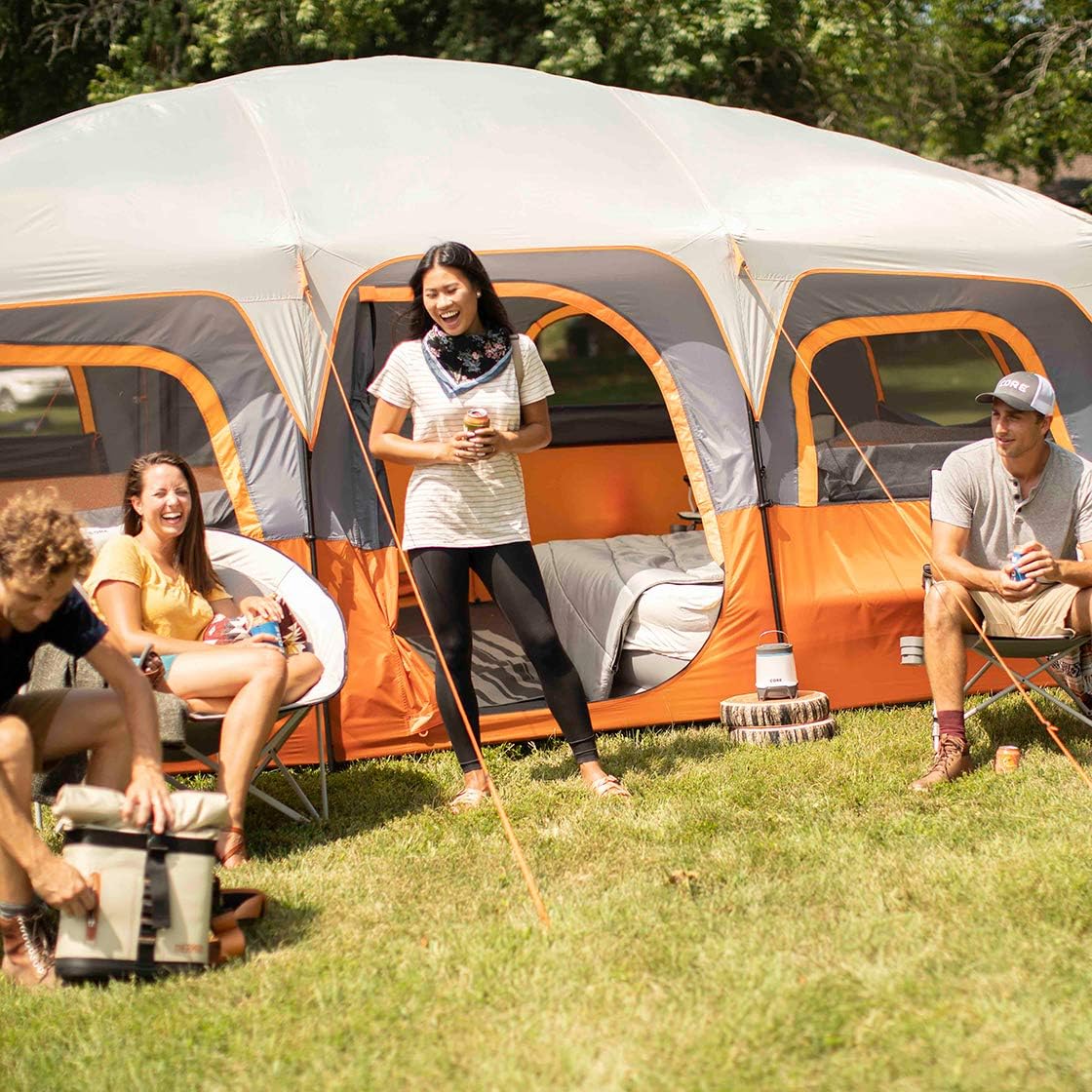 CORE Tent for Family Camping | 10 Person / 11 Person / 12 Person Large Multi Room Cabin Tents for Car Camping & Outdoor Adventures - Image 3